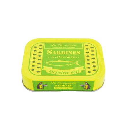 Sardines au poivre vert 115g