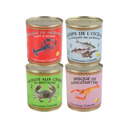 Lot de 4 soupes 800g