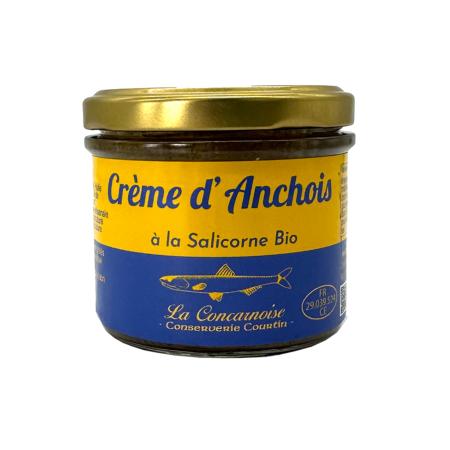 Crème d'anchois à la salicorne BIO bocal 100g
