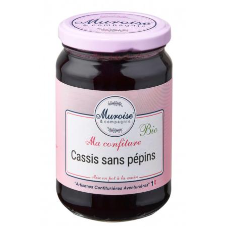 Confiture de cassis sans pépins bio 350g - Muroise & Compagnie