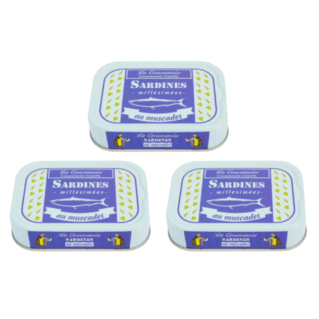 Sardines au muscadet lot de 3