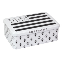 BOÎTE GALETTES & PALETS BRETONS 280g - Motif Drapeau breton