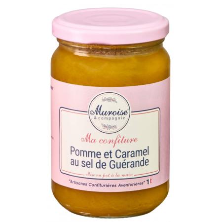 Confiture de pommes avec du caramel au sel de Guérande 350g - Muroise & Compagnie