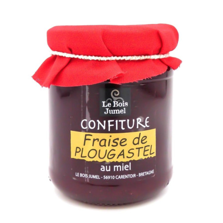 Confiture à la fraise de plougastel et au miel 250g - Le Bois Jumel