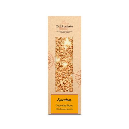 Tablette Chocolat Blanc Spéculoos 90g