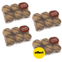 3 sachets de galettes caramel 460g achetés, le 4 ème est offert.