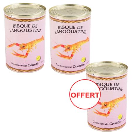 2 bisques de langoustine (400g) achetés la 3 ème offerte