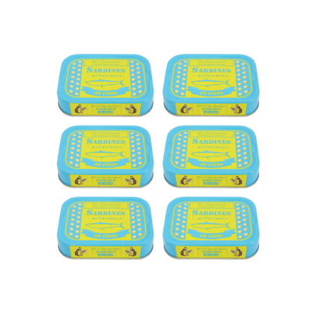 Sardines au citron lot de 6