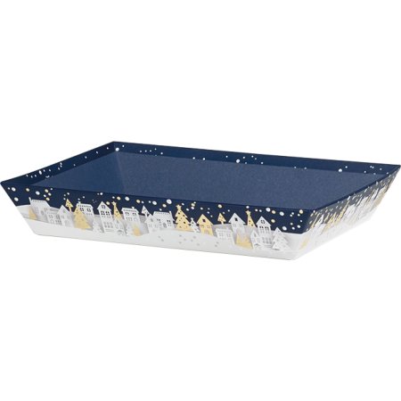 CORBEILLE CARTON MOTIF BONNES FETES