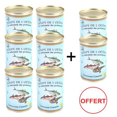 Offre spéciale : 6 soupes océan de poissons 400g  + 2 offertes