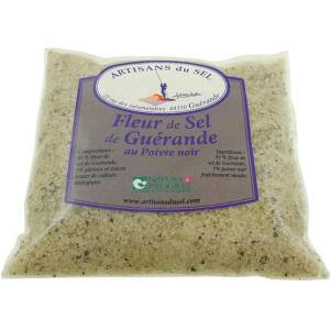 FLEUR DE SEL AU POIVRE NOIR.