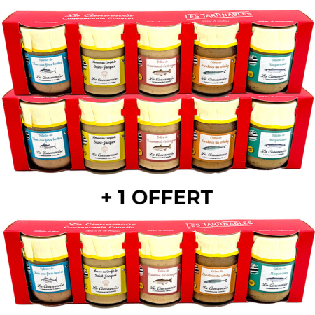 2 lots de 5 rillettes achetés, le 3eme lot offert