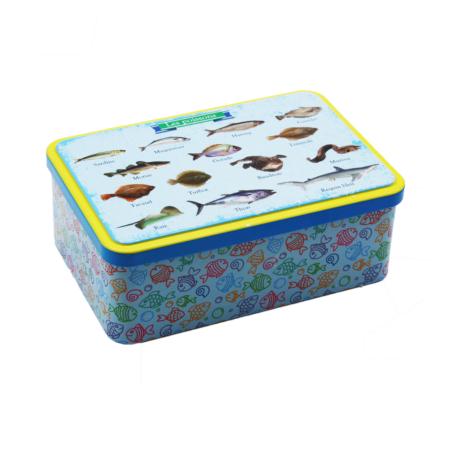 BOÎTE GALETTES & PALETS BRETONS 280g - Motif Poissons