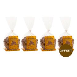 3 sachets de crakou orange et amandes achetés, le 4ème OFFERT