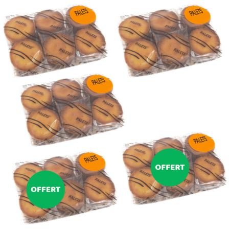 3 sachets palets 460g achetés + 2 OFFERTS