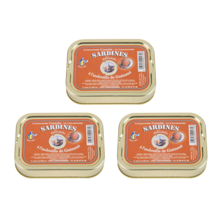 Sardines à l'andouille de Guémené lot de 3