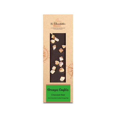 Tablette Chocolat Noir Oranges Confites 90g
