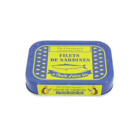 Filets de sardines à l'huile d'olive bio 115g