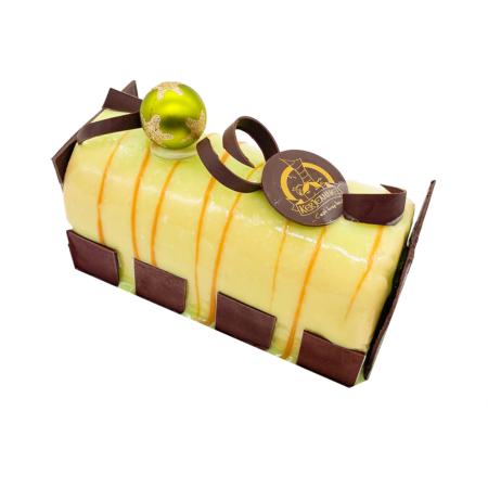Bûche pâtissière Délice Pomme-caramel - 2024