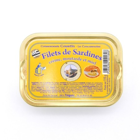 FILETS DE SARDINES<BR>CRÈME MOUTARDE ET MIEL
