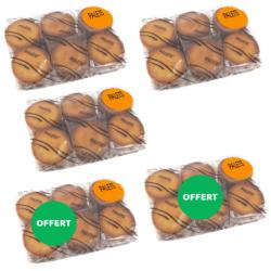 3 sachets palets 460g achetés + 2 OFFERTS