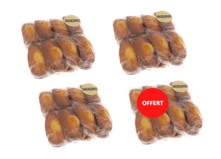 3 sachets madeleines 460 G, le 4ème OFFERT