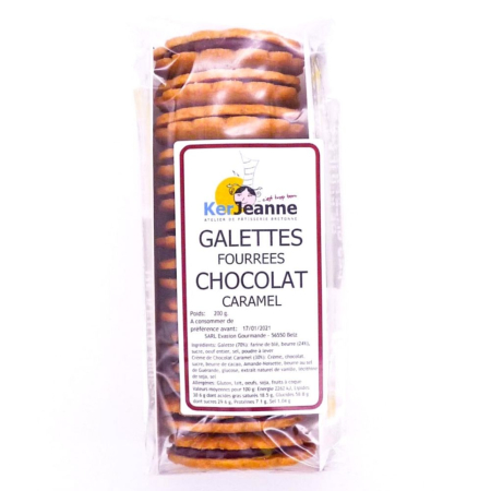 GALETTES FOURREES CHOCOLAT CARAMEL barq.