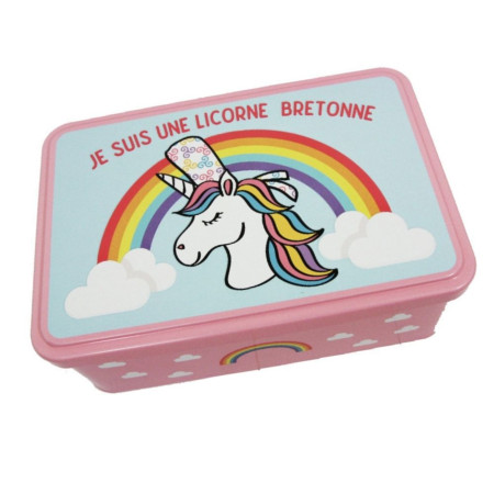 BOÎTE GALETTES BRETONNES 280g - Motif Licorne