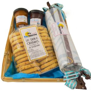 Coffret cadeau "TORCHON ET GOURMANDISES"