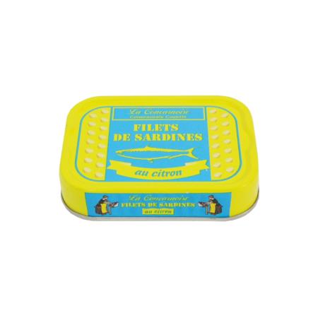 Filets de sardines au citron 115g