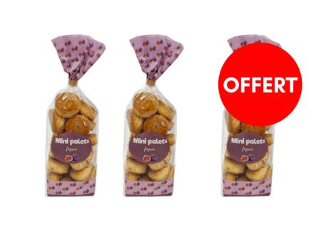 2 sachets mini palets figue, le 3 ème OFFERT