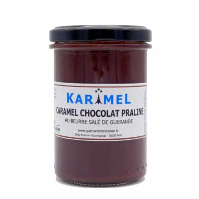 CRÈME DE CHOCOLAT CARAMEL<br>Fab.maison 220g.