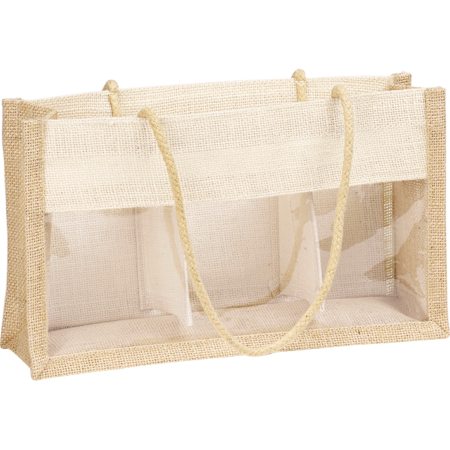 SAC TOILE JUTE NATUREL 20X10X17