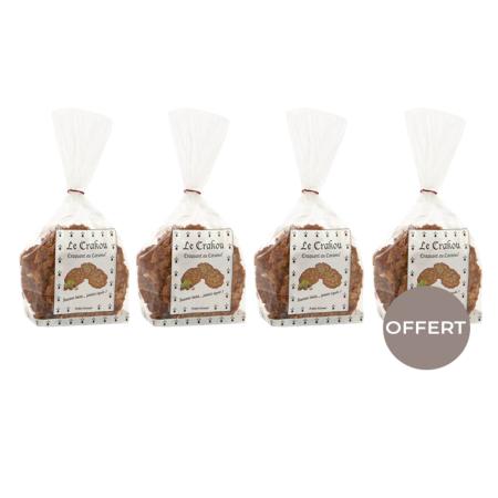 3 sachets de crakou caramel achetés, le 4ème OFFERT
