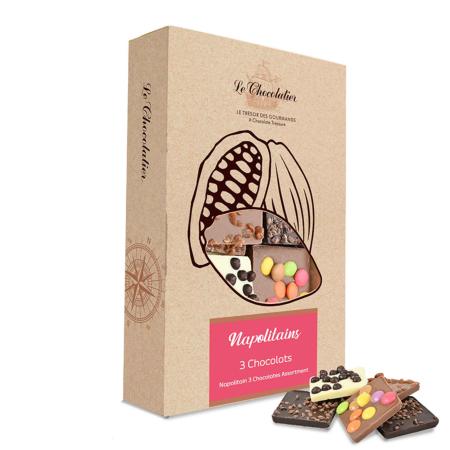 Napolitains Assortiment 3 Chocolats 160g