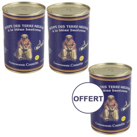 2 soupes Terre neuvas (400g) achetés la 3 ème offerte
