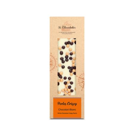 Tablette Chocolat Blanc Perles Crispy 90g