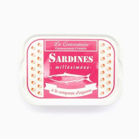 SARDINES À LA COMPOTÉE D'OIGNONS