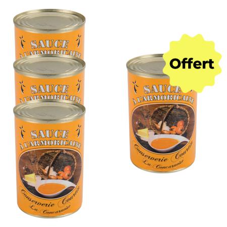 3 sauces à l'armoricaine achetées 400g + 1 offert 