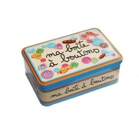 BOÎTE GALETTES BRETONNES 280g - Motif boite à boutons