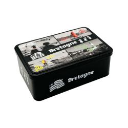 BOÎTE GALETTES & PALETS BRETONS 280g - Motif Bretagne multi vue